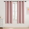 image:imageNICETOWN Grey Light Blocking Curtains 96 Inches Long 2 Panels for Living Room Bedroom Office Thermal Insulated Blackout Drapes Solid Grommet Noise Reducing Window Curtains W40Blush Pink