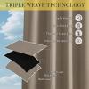 image:imageNICETOWN 100 Blackout Outdoor Curtains for Patio Waterproof 2 Panels Linen Textured Thermal Insulated IndoorOutside Drapes for Gazebo Privacy Sun Shades for Porch Garden W52 x L84 Inch NaturalTaupe