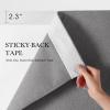 image:imageNICETOWN 2 Panels RodFree Outdoor Curtains for Patio Waterproof Sticky Top amp Back Tab Bottom with Free Rope for Wind Resistance Weatherproof Drapes for GazeboPorch W52 x L84 in Biscotti BeigeLinen Light Gray