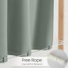 image:imageNICETOWN 2 Panels RodFree Outdoor Curtains for Patio Waterproof Sticky Top amp Back Tab Bottom with Free Rope for Wind Resistance Weatherproof Drapes for GazeboPorch W52 x L84 in Biscotti BeigeSage Green