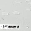 image:imageNICETOWN 2 Panels RodFree Outdoor Curtains for Patio Waterproof Sticky Top amp Back Tab Bottom with Free Rope for Wind Resistance Weatherproof Drapes for GazeboPorch W52 x L84 in Biscotti BeigeWhite