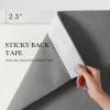 image:imageNICETOWN 2 Panels RodFree Outdoor Curtains for Patio Waterproof Sticky Top amp Back Tab Bottom with Free Rope for Wind Resistance Weatherproof Drapes for GazeboPorch W52 x L84 in Biscotti BeigeLinen Gray