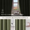image:imageNICETOWN Sage Green Velvet Blackout Curtains 96 Inch Long for Bedroom Dorm DiningLiving Room Thermal Solid Heavy Matt Pinch Pleat Back Tab Track Window Treatment for Hall Theater 2 Panels 40 WSage Green