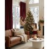 image:imageNICETOWN Sage Green Velvet Blackout Curtains 96 Inch Long for Bedroom Dorm DiningLiving Room Thermal Solid Heavy Matt Pinch Pleat Back Tab Track Window Treatment for Hall Theater 2 Panels 40 WRed