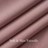 image:imageNICETOWN Sage Green Velvet Blackout Curtains 96 Inch Long for Bedroom Dorm DiningLiving Room Thermal Solid Heavy Matt Pinch Pleat Back Tab Track Window Treatment for Hall Theater 2 Panels 40 WBlush Pink