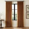 image:imageNICETOWN Sage Green Velvet Blackout Curtains 96 Inch Long for Bedroom Dorm DiningLiving Room Thermal Solid Heavy Matt Pinch Pleat Back Tab Track Window Treatment for Hall Theater 2 Panels 40 WGold Brown