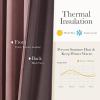 image:imageNICETOWN Sage Green Velvet Blackout Curtains 96 Inch Long for Bedroom Dorm DiningLiving Room Thermal Solid Heavy Matt Pinch Pleat Back Tab Track Window Treatment for Hall Theater 2 Panels 40 WBlush Pink