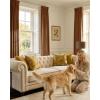 image:imageNICETOWN Sage Green Velvet Blackout Curtains 96 Inch Long for Bedroom Dorm DiningLiving Room Thermal Solid Heavy Matt Pinch Pleat Back Tab Track Window Treatment for Hall Theater 2 Panels 40 WGold Brown