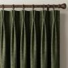 image:imageNICETOWN 395GSM Linen Pinch Pleated Vintage Olive Green Curtains 90 inch Long with Hooks  Room Darkening Wrinkle Resistant Drapes for Dining Room amp Bedroom Modern Home Decor 40 Wide 2 PanelsVintage Olive