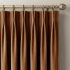 image:imageNICETOWN Sage Green Velvet Blackout Curtains 96 Inch Long for Bedroom Dorm DiningLiving Room Thermal Solid Heavy Matt Pinch Pleat Back Tab Track Window Treatment for Hall Theater 2 Panels 40 WGold Brown