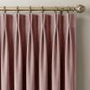 image:imageNICETOWN Sage Green Velvet Blackout Curtains 96 Inch Long for Bedroom Dorm DiningLiving Room Thermal Solid Heavy Matt Pinch Pleat Back Tab Track Window Treatment for Hall Theater 2 Panels 40 WBlush Pink