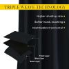 image:imageNICETOWN Blackout Bedroom Curtains for Windows 50 inch Long  Solid Thermal Insulated Grommet Light Reducing Black Panels Window Treatment for KitchenCafe Black 2 Panels 34 in x 50 in W x L