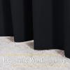 image:imageNICETOWN Blackout Bedroom Curtains for Windows 50 inch Long  Solid Thermal Insulated Grommet Light Reducing Black Panels Window Treatment for KitchenCafe Black 2 Panels 34 in x 50 in W x L