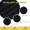 image:imageNICETOWN Blackout Black Curtain amp Drape 90 inches Long  Grommet Thermal Insulated Blackout Drape Light Blinds Room Darkening Window Treatment for Bedroom 1 Panel W52 x L90 Black