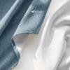 image:imageNICETOWN 100 Blackout Linen Beige Curtains 84 inches Long for Living Room White Liner Composite Grommet Bedroom Thermal Drapes Casual Home Decor Window Treatments 2 Panels W52 x L84Stone Blue