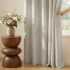 image:imageNICETOWN 100 Blackout Linen Beige Curtains 84 inches Long for Living Room White Liner Composite Grommet Bedroom Thermal Drapes Casual Home Decor Window Treatments 2 Panels W52 x L84Beige