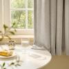 image:imageNICETOWN 100 Blackout Linen Beige Curtains 84 inches Long for Living Room White Liner Composite Grommet Bedroom Thermal Drapes Casual Home Decor Window Treatments 2 Panels W52 x L84Beige