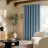 image:imageNICETOWN 100 Blackout Linen Beige Curtains 84 inches Long for Living Room White Liner Composite Grommet Bedroom Thermal Drapes Casual Home Decor Window Treatments 2 Panels W52 x L84Stone Blue