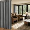 image:imageNICETOWN 100 Blackout Linen Beige Curtains 84 inches Long for Living Room White Liner Composite Grommet Bedroom Thermal Drapes Casual Home Decor Window Treatments 2 Panels W52 x L84Grey