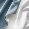 image:imageNICETOWN 100 Blackout Linen Beige Curtains 84 inches Long for Living Room White Liner Composite Grommet Bedroom Thermal Drapes Casual Home Decor Window Treatments 2 Panels W52 x L84Stone Blue
