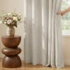 image:imageNICETOWN 100 Blackout Linen Beige Curtains 84 inches Long for Living Room White Liner Composite Grommet Bedroom Thermal Drapes Casual Home Decor Window Treatments 2 Panels W52 x L84Ivory