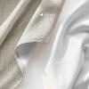image:imageNICETOWN 100 Blackout Linen Beige Curtains 84 inches Long for Living Room White Liner Composite Grommet Bedroom Thermal Drapes Casual Home Decor Window Treatments 2 Panels W52 x L84Beige
