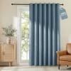 image:imageNICETOWN 100 Blackout Linen Beige Curtains 84 inches Long for Living Room White Liner Composite Grommet Bedroom Thermal Drapes Casual Home Decor Window Treatments 2 Panels W52 x L84Stone Blue