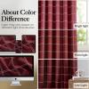 image:imageNICETOWN Buffalo Check Plaid 100 Blackout Curtains 84 Inches Long for Bedroom Living Room Thermal Insulated Room Darkening Rod Pocket Back Tab Drapes Olive Green 52 W x 84 L 2 PanelsGrid Pattern  Red Christmas  White