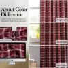 image:imageNICETOWN Buffalo Check Plaid 100 Blackout Curtains 84 Inches Long for Bedroom Living Room Thermal Insulated Room Darkening Rod Pocket Back Tab Drapes Olive Green 52 W x 84 L 2 PanelsPlaid  Red Christmas  White