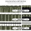 image:imageNICETOWN Buffalo Check Plaid 100 Blackout Curtains 84 Inches Long for Bedroom Living Room Thermal Insulated Room Darkening Rod Pocket Back Tab Drapes Olive Green 52 W x 84 L 2 PanelsPlaid  Olive Green  White