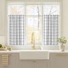 image:imageNICETOWN Buffalo Check Plaid 100 Blackout Curtains 84 Inches Long for Bedroom Living Room Thermal Insulated Room Darkening Rod Pocket Back Tab Drapes Olive Green 52 W x 84 L 2 PanelsPlaid  White  White