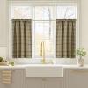 image:imageNICETOWN Buffalo Check Plaid 100 Blackout Curtains 84 Inches Long for Bedroom Living Room Thermal Insulated Room Darkening Rod Pocket Back Tab Drapes Olive Green 52 W x 84 L 2 PanelsPlaid  Burlap  White