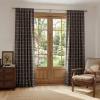 image:imageNICETOWN Buffalo Check Plaid 100 Blackout Curtains 84 Inches Long for Bedroom Living Room Thermal Insulated Room Darkening Rod Pocket Back Tab Drapes Olive Green 52 W x 84 L 2 PanelsPlaid  Brown  White