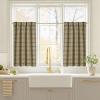 image:imageNICETOWN Buffalo Check Plaid 100 Blackout Curtains 84 Inches Long for Bedroom Living Room Thermal Insulated Room Darkening Rod Pocket Back Tab Drapes Olive Green 52 W x 84 L 2 PanelsPlaid  Burlap  White