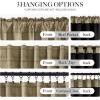 image:imageNICETOWN Buffalo Check Plaid 100 Blackout Curtains 84 Inches Long for Bedroom Living Room Thermal Insulated Room Darkening Rod Pocket Back Tab Drapes Olive Green 52 W x 84 L 2 PanelsGrid Pattern  Burlap  White