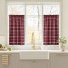image:imageNICETOWN Buffalo Check Plaid 100 Blackout Curtains 84 Inches Long for Bedroom Living Room Thermal Insulated Room Darkening Rod Pocket Back Tab Drapes Olive Green 52 W x 84 L 2 PanelsPlaid  Red Christmas  White