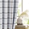 image:imageNICETOWN Buffalo Check Plaid 100 Blackout Curtains 84 Inches Long for Bedroom Living Room Thermal Insulated Room Darkening Rod Pocket Back Tab Drapes Olive Green 52 W x 84 L 2 PanelsPlaid  White  White