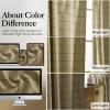 image:imageNICETOWN Buffalo Check Plaid 100 Blackout Curtains 84 Inches Long for Bedroom Living Room Thermal Insulated Room Darkening Rod Pocket Back Tab Drapes Olive Green 52 W x 84 L 2 PanelsGrid Pattern  Burlap  White