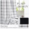 image:imageNICETOWN Buffalo Check Plaid 100 Blackout Curtains 84 Inches Long for Bedroom Living Room Thermal Insulated Room Darkening Rod Pocket Back Tab Drapes Olive Green 52 W x 84 L 2 PanelsPlaid  White  White