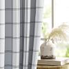 image:imageNICETOWN Buffalo Check Plaid 100 Blackout Curtains 84 Inches Long for Bedroom Living Room Thermal Insulated Room Darkening Rod Pocket Back Tab Drapes Olive Green 52 W x 84 L 2 PanelsGrid Pattern  White  White