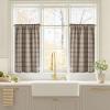image:imageNICETOWN Buffalo Check Plaid 100 Blackout Curtains 84 Inches Long for Bedroom Living Room Thermal Insulated Room Darkening Rod Pocket Back Tab Drapes Olive Green 52 W x 84 L 2 PanelsPlaid  Taupe  White