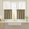 image:imageNICETOWN Buffalo Check Plaid 100 Blackout Curtains 84 Inches Long for Bedroom Living Room Thermal Insulated Room Darkening Rod Pocket Back Tab Drapes Olive Green 52 W x 84 L 2 PanelsPlaid  Burlap  White