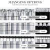 image:imageNICETOWN Buffalo Check Plaid 100 Blackout Curtains 84 Inches Long for Bedroom Living Room Thermal Insulated Room Darkening Rod Pocket Back Tab Drapes Olive Green 52 W x 84 L 2 PanelsPlaid  White  White