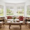 image:imageNICETOWN Farmhouse Geometric Curtains 96 inches Long Natural Linen Semi Sheer 250GSM Diamond Pattern Pocket amp Back Tab Window Treatments Light Filtering for Living Room W52 x L96 2 PanelsNatural