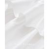 image:imageNICETOWN Farmhouse Valance Curtains 20 Inches Long for Kitchen amp Bathroom ThreeTiered Ruffle Valance Curtains Satin Texture Light Filtering Window Coverings 52 WWhite