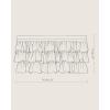 image:imageNICETOWN Farmhouse Valance Curtains 20 Inches Long for Kitchen amp Bathroom ThreeTiered Ruffle Valance Curtains Satin Texture Light Filtering Window Coverings 52 WWhite