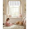 image:imageNICETOWN Farmhouse Valance Curtains 20 Inches Long for Kitchen amp Bathroom ThreeTiered Ruffle Valance Curtains Satin Texture Light Filtering Window Coverings 52 WWhite