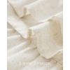 image:imageNICETOWN Farmhouse Valance Curtains 20 Inches Long for Kitchen amp Bathroom ThreeTiered Ruffle Valance Curtains Satin Texture Light Filtering Window Coverings 52 WLinen