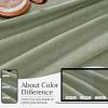 image:imageNICETOWN Natural Pinch Pleated Linen Kitchen Curtains 36 Inches Long 2 Panels Set Farmhouse Light Filtering Short Curtains for Cafe Bar Living Room Bedroom Window 40 W x 36 LSage Green
