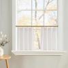 image:imageNICETOWN Natural Pinch Pleated Linen Kitchen Curtains 36 Inches Long 2 Panels Set Farmhouse Light Filtering Short Curtains for Cafe Bar Living Room Bedroom Window 40 W x 36 LNatural